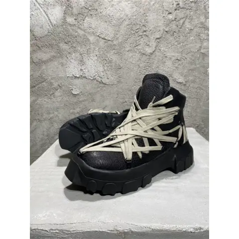 Rick Owens Mega Lace Tractor Boosts on BoonBuy