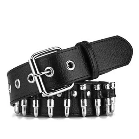 Rivet Belt Men's Punk European and American Fashion Bullet Belt New Men's Women's Clothing Personality Belt on BoonBuy