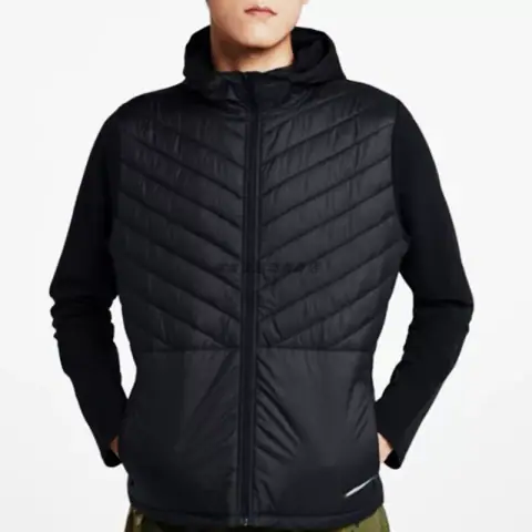 Sports Student Autumn and Winter Sports Jacket Winter Training Sports Vest Long Sleeve Hooded Windproof Down Cotton Jacket Training Wear on BoonBuy