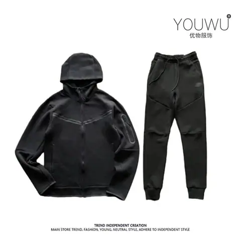 Spring and Autumn Style Personality Contrast Color Men and Women Air Layer Cotton Knitted Sports Hooded Zipper Shirt Sports Casual Jacket Suit on BoonBuy