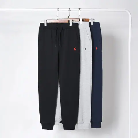 Spring and Autumn Thin Trousers Suit Sweatshirt Embroidery Loose Large Size Paul Men's Casual Pants Solid Color Sweatpants on BoonBuy