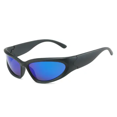 Steam Punk Sunglasses Women's Mirror Sports Sunglasses Punk Goggles Shades Colorful Fashion Glasses on BoonBuy