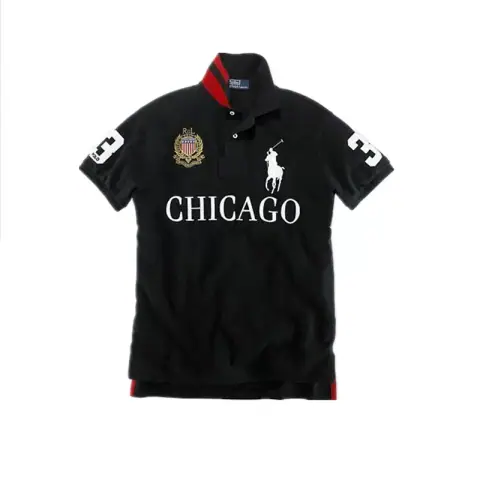 Summer City Men's Sports Polo Shirt Large Size T-Shirt Stand Collar Retro High Value Top Casual Short-Sleeved T-Shirt Men on BoonBuy