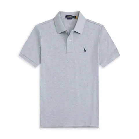 Summer Polo Shirt Men's Short Sleeve T-shirt Lapel Embroidery Cotton Casual Wear on BoonBuy