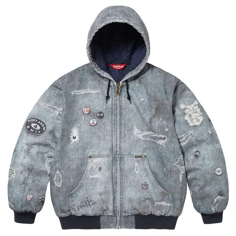 Supreme Hjr Trompe L'Oeil Hooded Work Jacket on BoonBuy