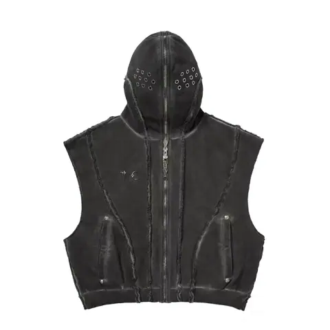 Thug Club Distressed Zip Up Vest on BoonBuy