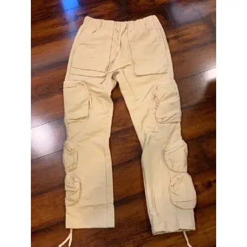 Travis Scott Whoisjacov Pocket Cargo Pants High Street Multi-Pocket Work Pants on BoonBuy