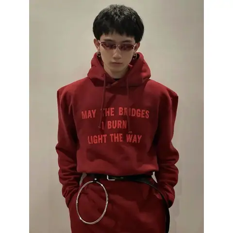 Vetements Cropped Bridges Hoodie on BoonBuy