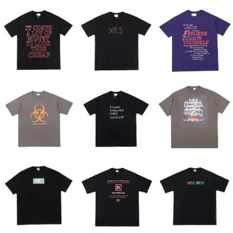 Vetements Tees on BoonBuy